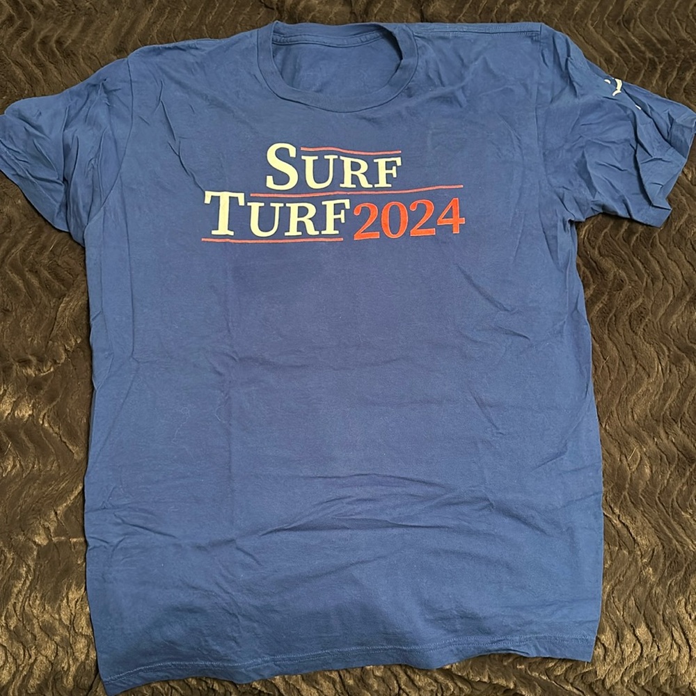 Cuso Cuts - Surf & Turf 2024 Blue T-Shirt - Large